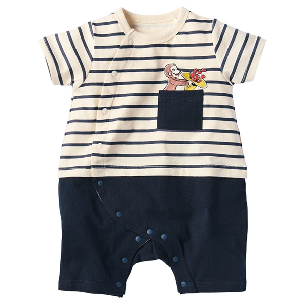 半袖プレオール　おさるのジョージ　ネイビー ネイビー 60cm