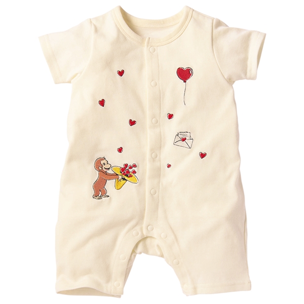 半袖プレオール　おさるのジョージ　アイボリー アイボリー 60cm