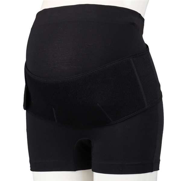 [リニューアル新登場！]妊婦さんの腰サポーター　履くタイプ ブラック M