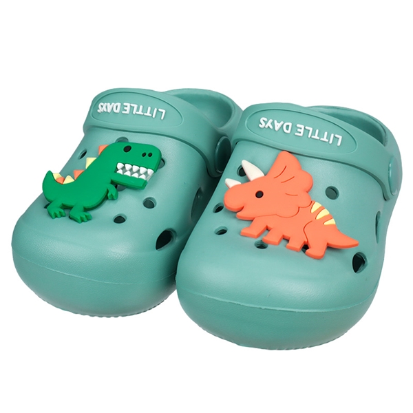 [13.0~16.0cm]コロンとしたＥＶＡサンダル　グリーン グリーン 13.0cm