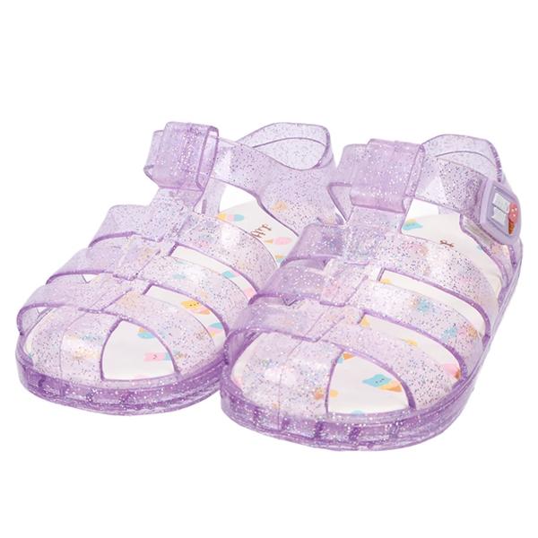 [14.0~17.0cm]クリアサンダル　パープル パープル 14.0cm