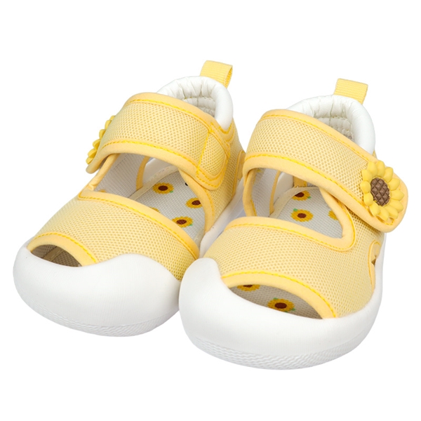 [12.5~14.0cm]メッシュサンダル　イエロー イエロー 12.5cm
