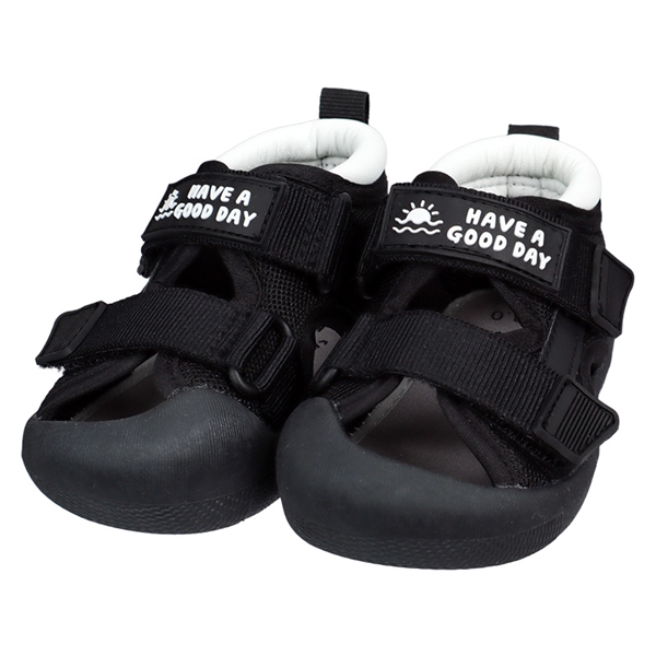 [12.5~14.0cm]テープサンダル　ブラック ブラック 12.5cm