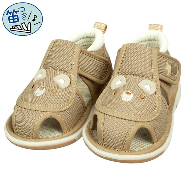 [12.0~14.0cm]笛付きサンダルアニマル　ブラウン ブラウン 12.0cm