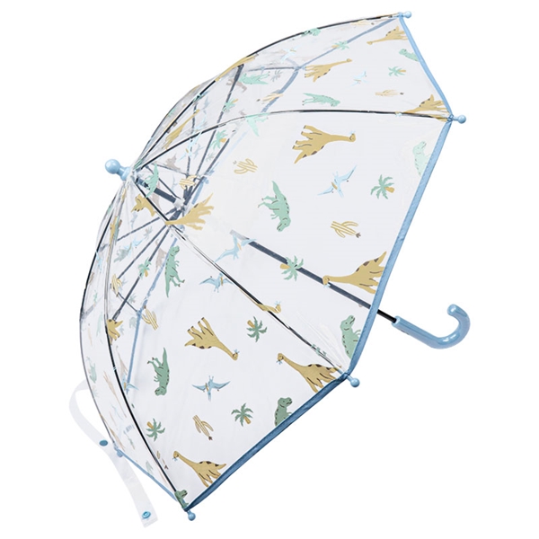 [45・50cm]ビニール傘　キッズダイナソー サックス 45cm