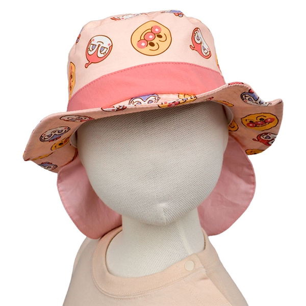 [48~52cm]平天ハット　アンパンマン　総柄　ピンク ピンク 52cm