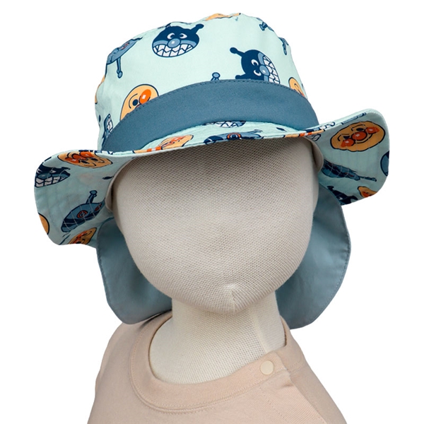 [48~52cm]日よけ付き帽子　アンパンマン　サックス サックス 48cm