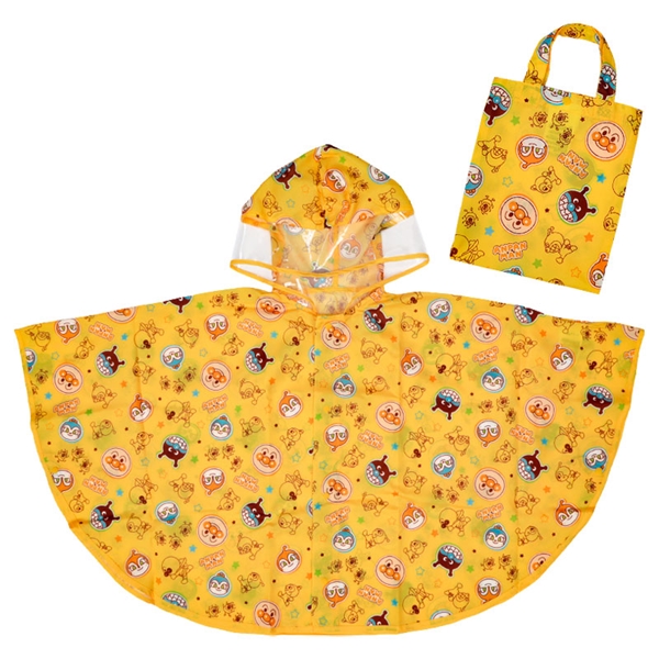 レインポンチョ　アンパンマン　イエロー イエロー 80~95cm
