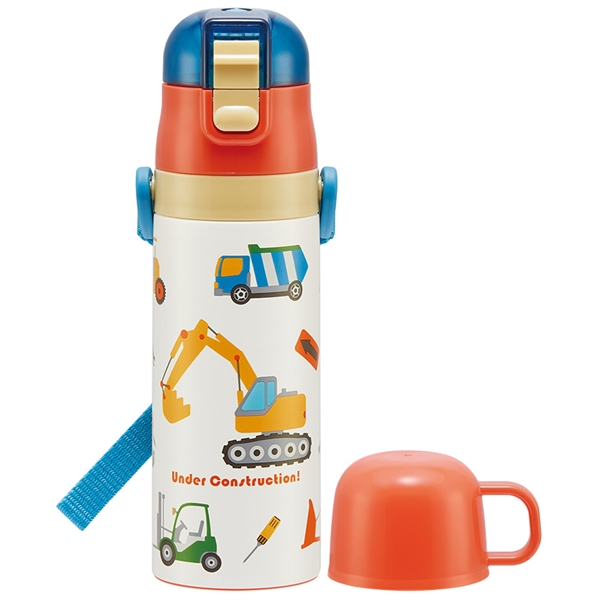 [470ml]超軽量 ２WAY ステンレスボトル はたらくクルマ 470ml