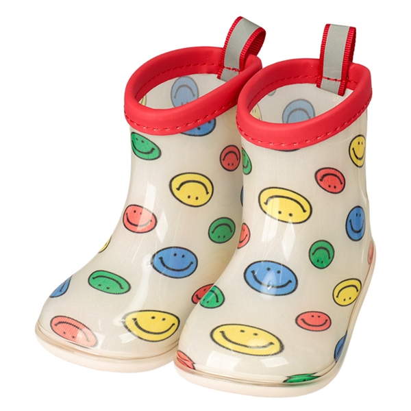 [14.0~17.0cm]スマイルレインシューズ オフホワイト 14.0cm