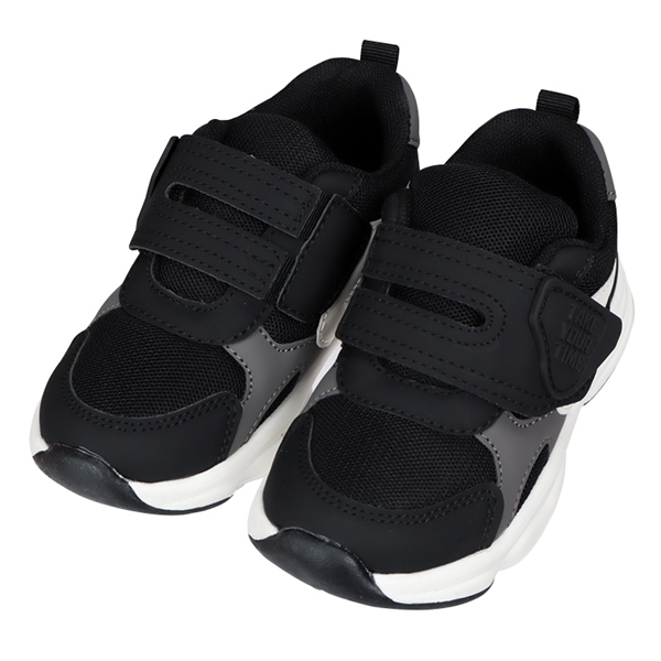 [14.0cm~17.0cm]配色ワンベルトスニーカー　ブラック ブラック 14.0cm