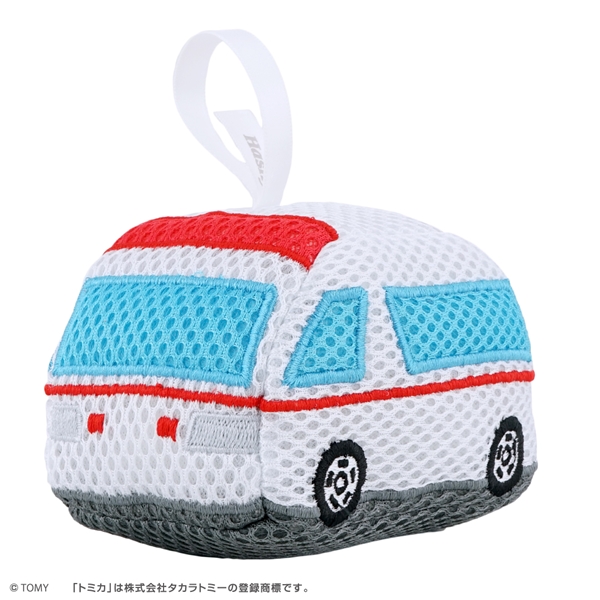 バスぐるみ トミカ救急車 ホワイト