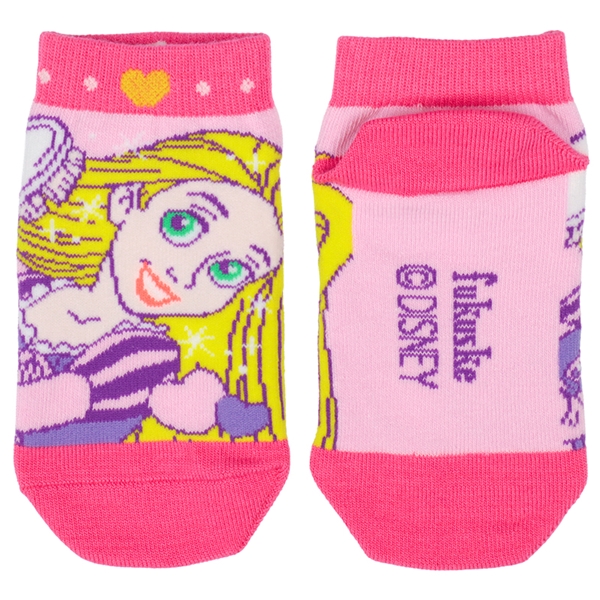 [キッズ]ラプンツェルフロント　キッズソックス　ピンク ピンク 13~19cm