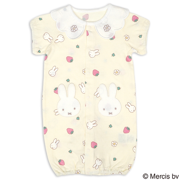 ドレスオール　ミッフィーいちご クリーム 50~60cm