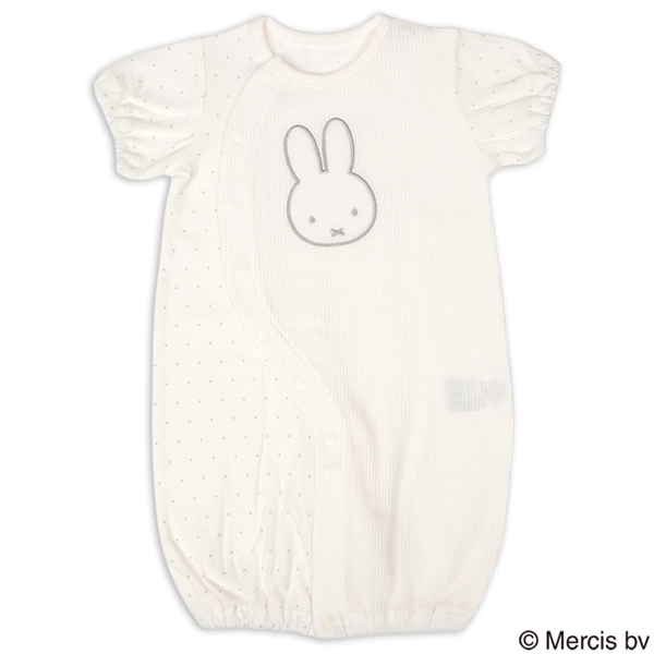 ドレスオール　ミッフィーミニドット オフホワイト 50~60cm