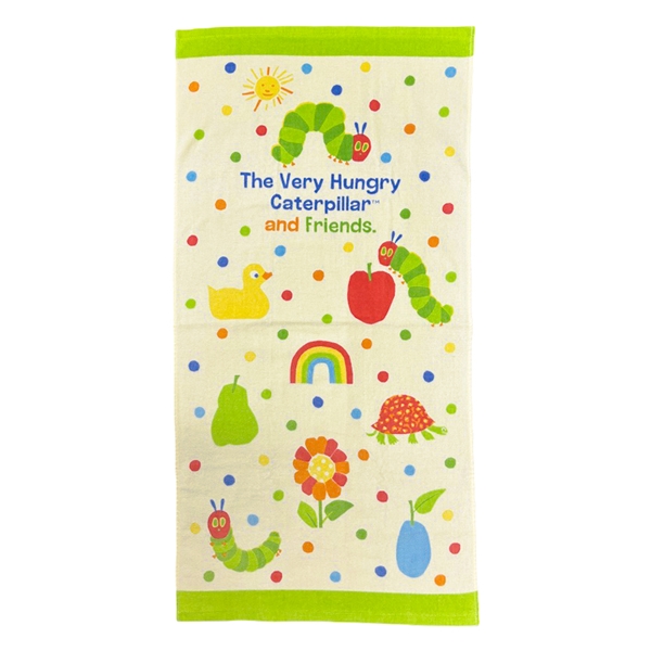 コンパクトバスタオル はらぺこあおむし フレンズ 50×100cm