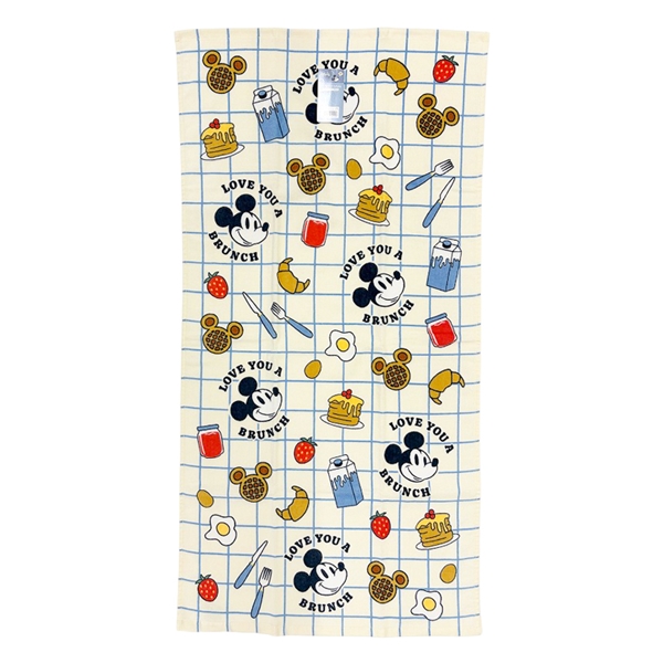 コンパクトバスタオル ミッキーアットテーブル 50×100cm