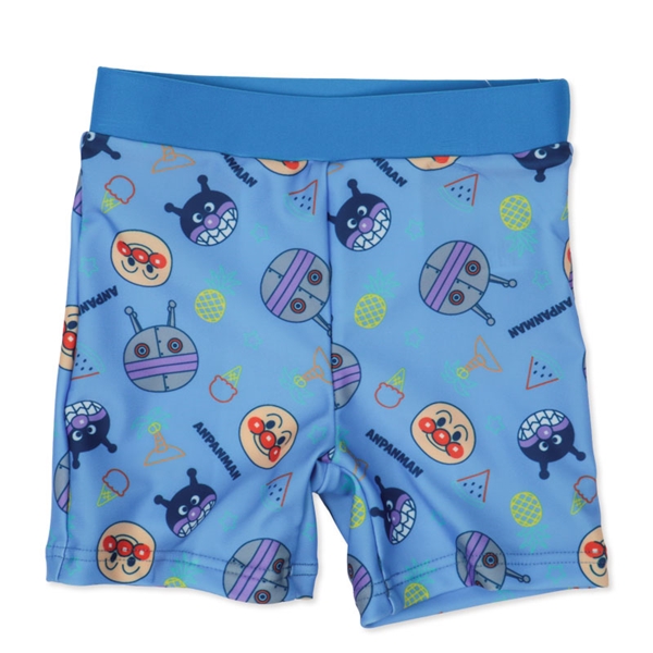 [キッズ]海パンツ アンパンマン サックス サックス 100cm