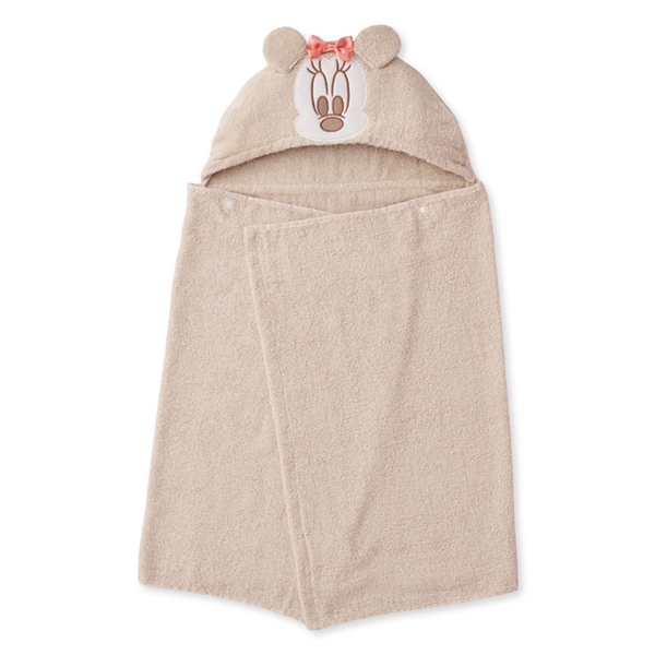 湯上がりポンチョ ディズニー ミニーマウス ベージュ F