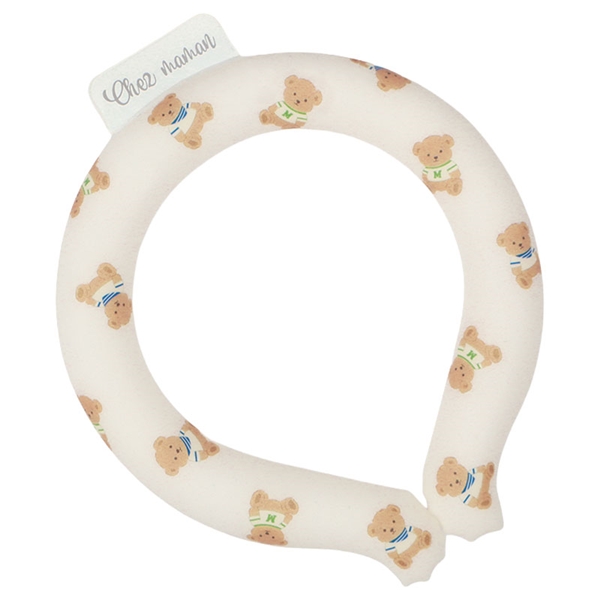 クールネックリング　くま ベージュ S