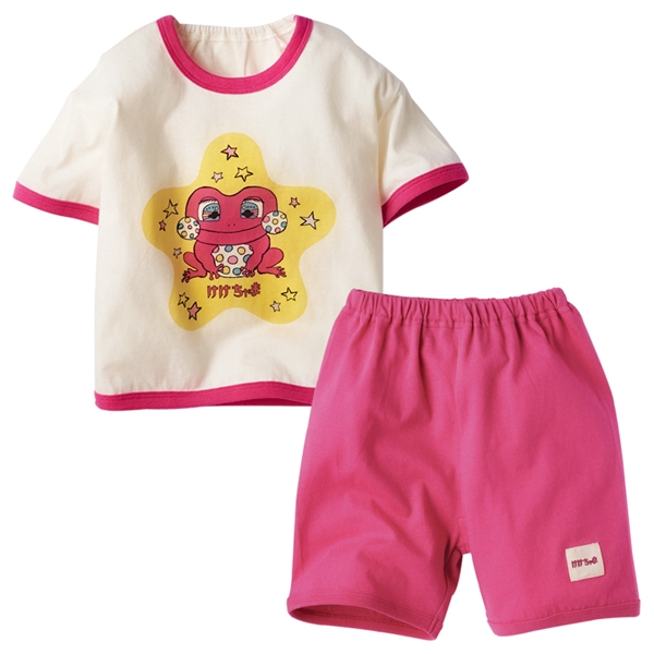 [ベビー]半袖　パジャマ　Eテレ　けけちゃま レッド 80cm