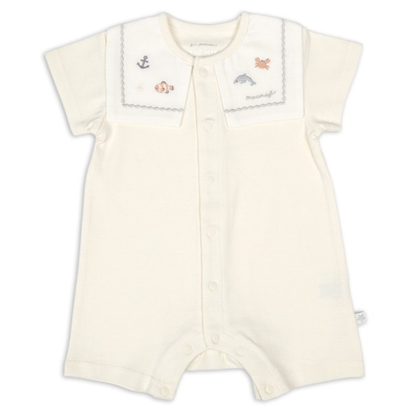 水族館セーラーロンパース　オフホワイト オフホワイト 70cm