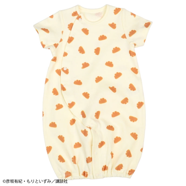 ドレスオール　パンどうぞ　総柄 アイボリー 50~60cm