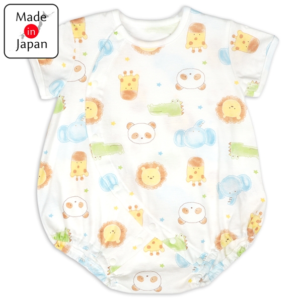 半袖　プレオール　水彩アニマル　ベージュ ベージュ 60cm