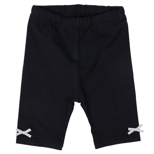 [ベビー]5分丈レギンス　ストレッチ天竺　ブラック ブラック 70cm