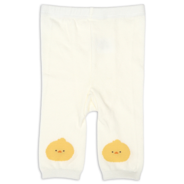 [ベビー]レギンスパンツ　ひよこ　オフホワイト オフホワイト 70~80cm