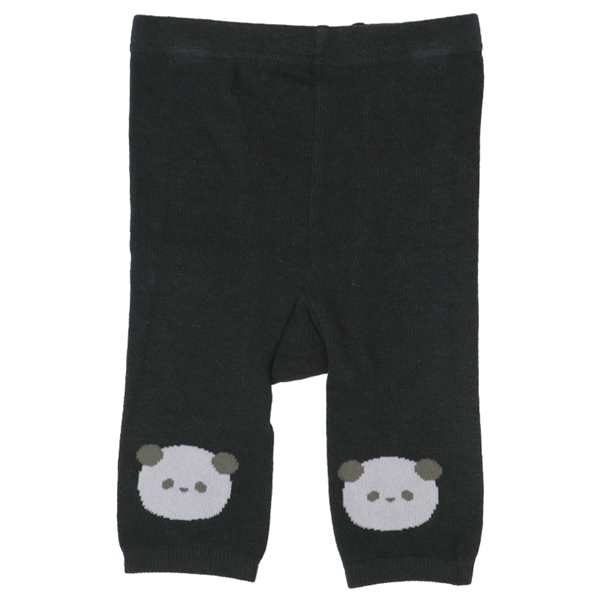 [ベビー]レギンスパンツ　ぱんだ　チャコールグレー チャコールグレー 70~80cm