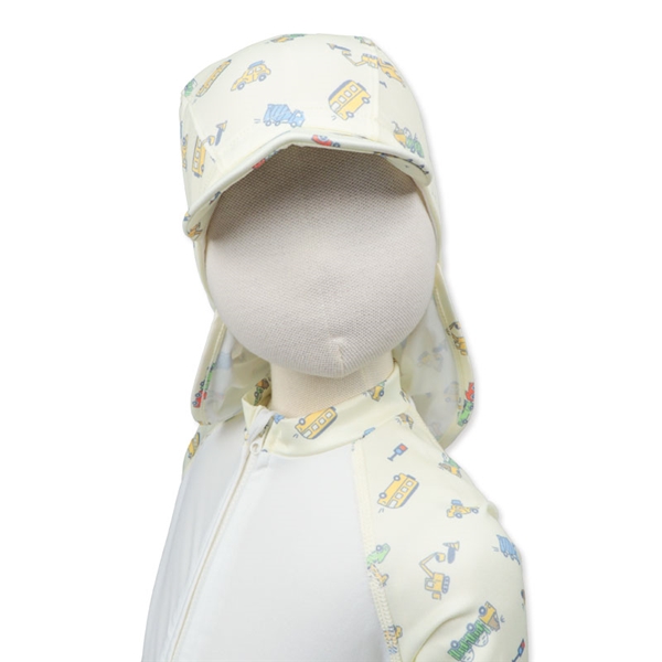 [42～52cm]ベビースイムキャップ くるま 42～52cm