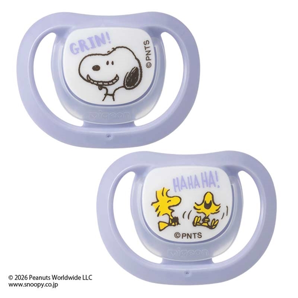 おしゃぶり Skin Friendly 6-18ヵ月 Lサイズ スヌーピー＆ウッドストック 6~18ヵ月
