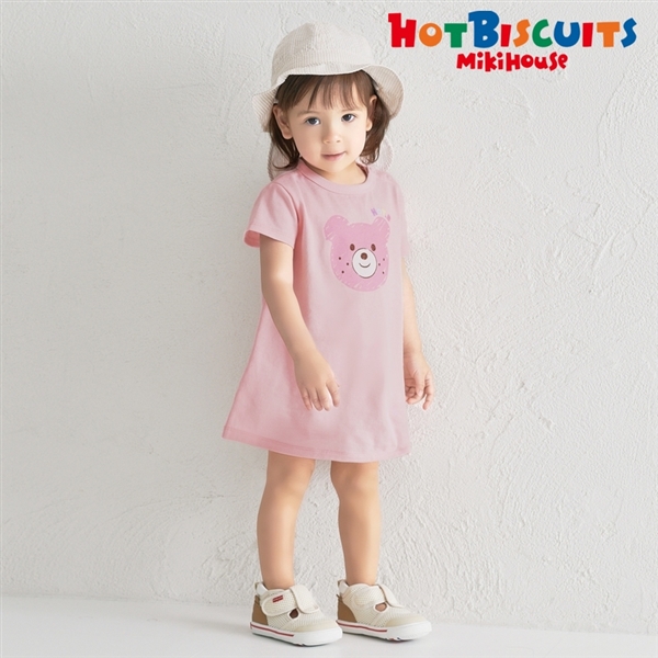 [キッズ] ワンピース ピンク[ミキハウス　ホットビスケッツ] ピンク 100cm