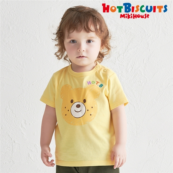 [ベビー] Ｔシャツ イエロー[ミキハウス　ホットビスケッツ] イエロー 80cm