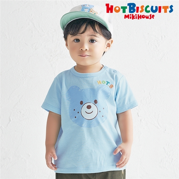 [キッズ] Ｔシャツ ブルー[ミキハウス　ホットビスケッツ] ブルー 100cm