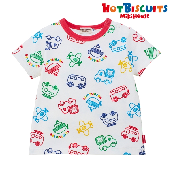[ベビー] Ｔシャツ ホワイト[ミキハウス　ホットビスケッツ] ホワイト 80cm