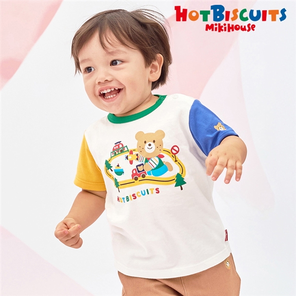 [ベビー] Ｔシャツ マルチカラー[ミキハウス　ホットビスケッツ] マルチカラー 80cm