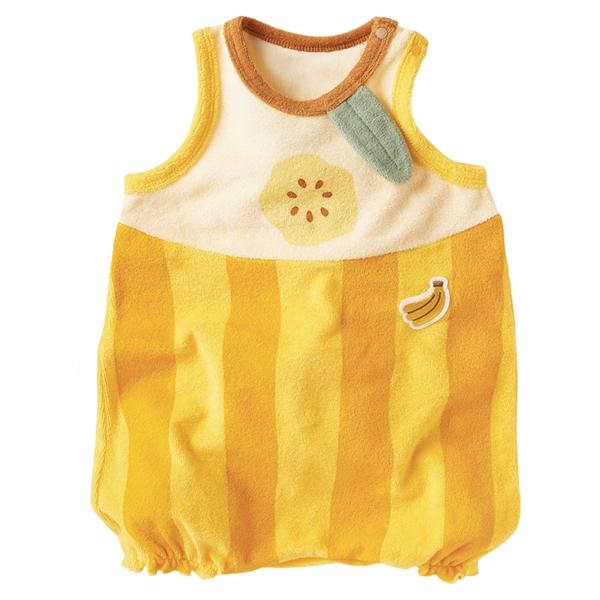 なりきりロンパース　バナナ クリーム 60cm