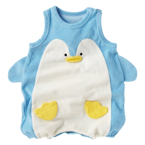 なりきりロンパース　ペンギン ブルー 60cm