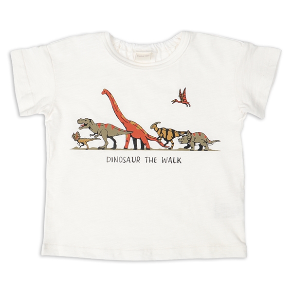 [ベビー]半袖Tシャツ　パネル　オフホワイト オフホワイト 70cm