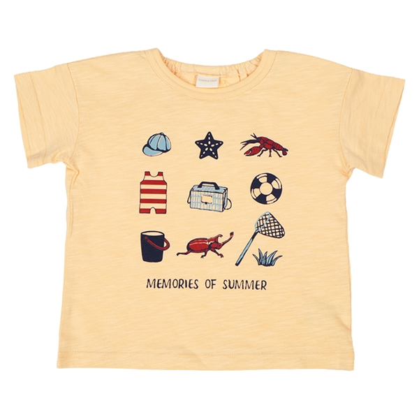 [ベビー]半袖Tシャツ　パネル　オレンジ オレンジ 70cm