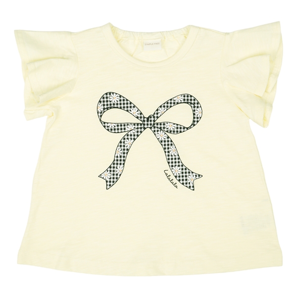 [ベビー]半袖Tシャツ　パネル　クリーム クリーム 70cm