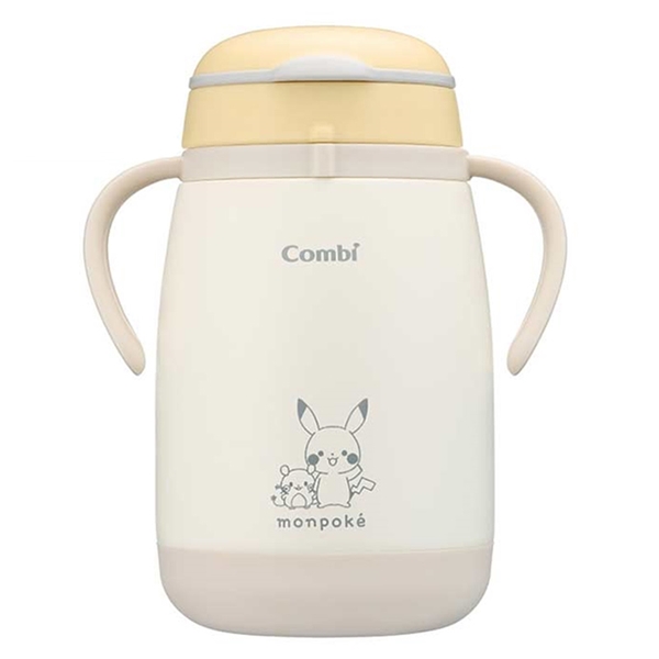 [370ml]ラクマグ ステンレス 漏れないストロー large ピカチュウ 370ml