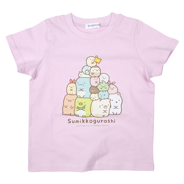 [キッズ]半袖Ｔシャツ　すみっコぐらし　パープル パープル 100cm