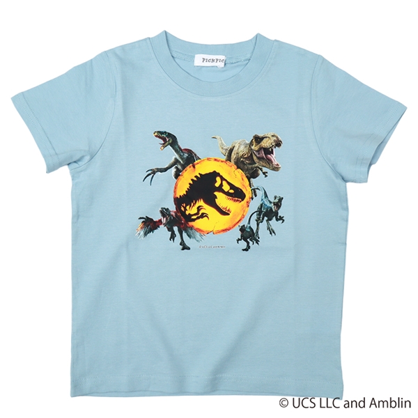 [キッズ]半袖Ｔシャツ　ジュラシックワールド　サックス サックス 100cm