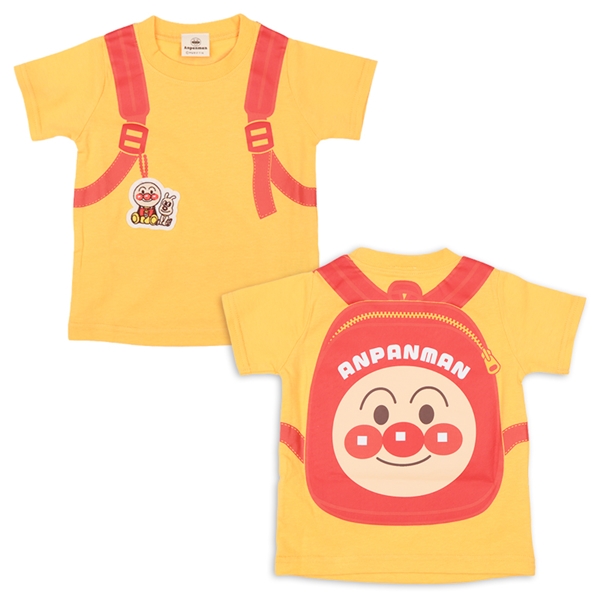 [ベビー]３柄リュック風Ｔシャツ　アンパンマン　イエロー イエロー 80cm