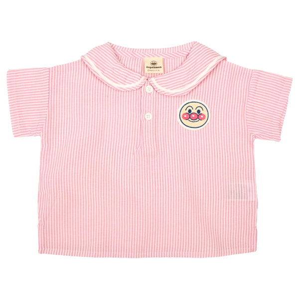 [ベビー]セーラー衿半袖Ｔシャツ　アンパンマン　ピンク ピンク 80cm