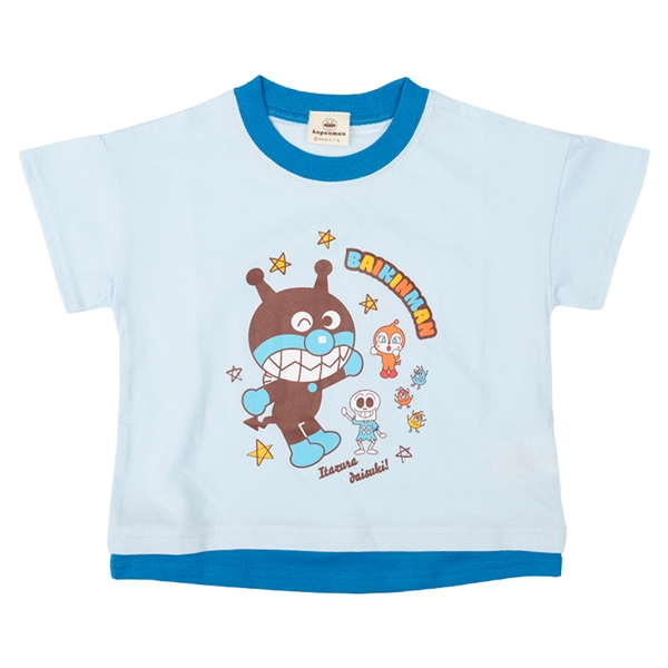 [ベビー]ビッグキャラＴシャツ　アンパンマン　サックス サックス 80cm