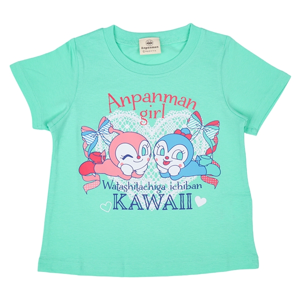 [ベビー]半袖Ｔシャツ　アンパンマン　ペパーミント ペパーミント 80cm